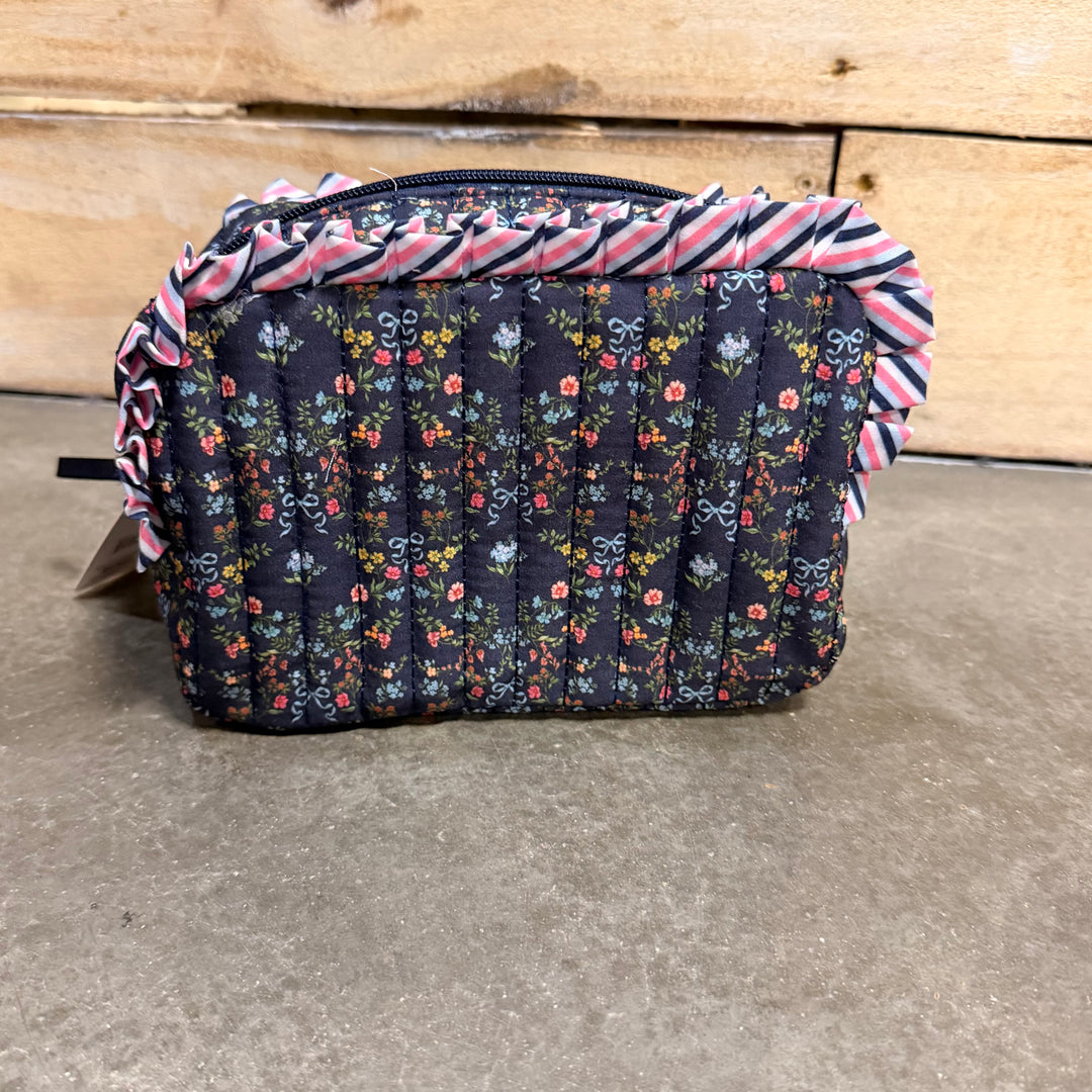 Simply Southern Quilted Cosmetic Ruffle Bag