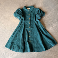 Corduroy Puff Sleeve Dress