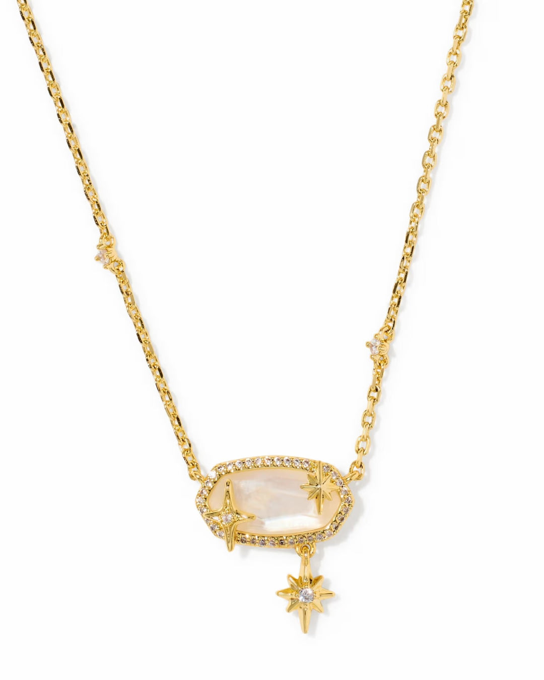 Elisa Star Gold Short Pendant Necklace