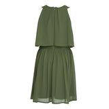 Evergreen Popover Dress