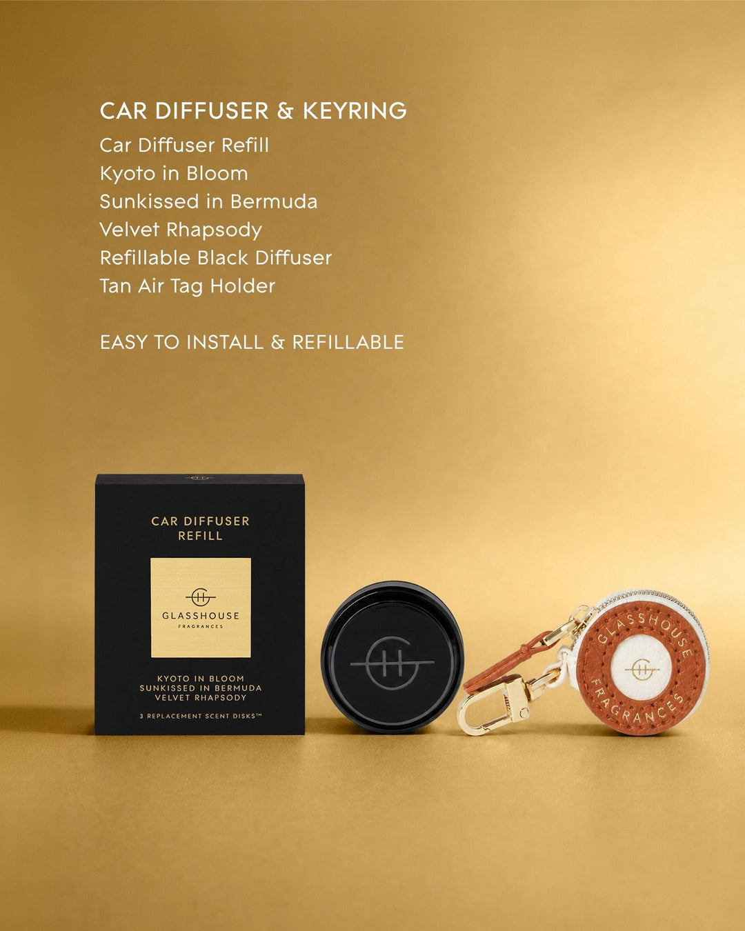 Glasshouse Car Diffuser Gift Set