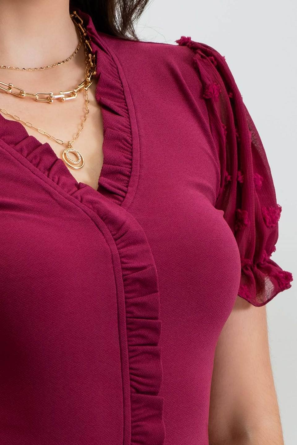 Here For You Ruffled Top