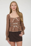 Dive In Bow Detail Top