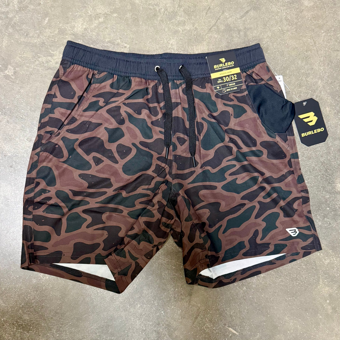 Burlebo Bendita Camo Athletic Shorts