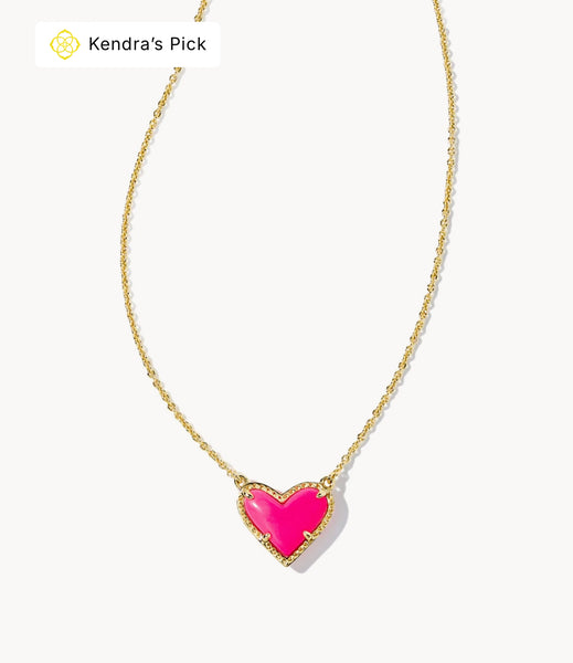 Ari Heart Gold Pendant Necklace