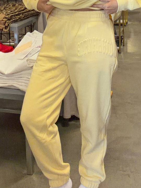 Simply Southern Butter Yellow Sweatpants