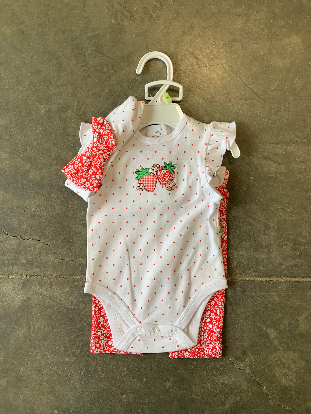 Strawberry Bodysuit + Pant Set