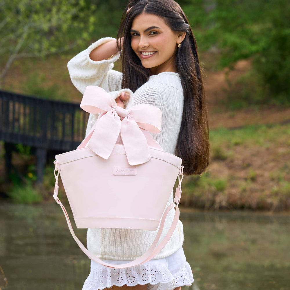 Case-Mate Mini Jelly Cooler Tote 7L: Ballet Pink Bow