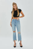 Distressed Knee Medium Wash Jeans