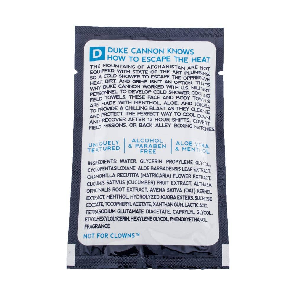 Duke Cannon Cold Shower Cooling Towels