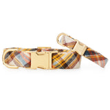 Cornucopia Flannel Fall Dog Collar