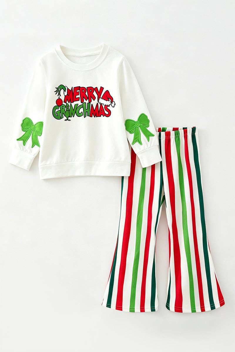 Merry Grinchmas Bow Set