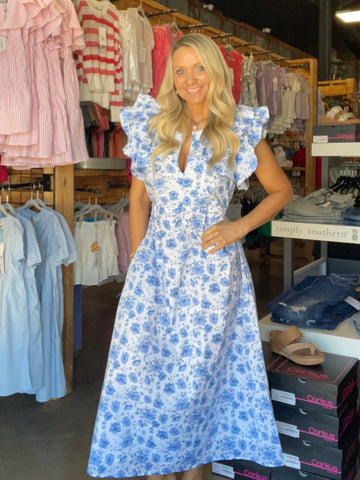 Simply Southern Maxi Ruffle Dress