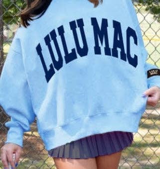 Lulu Mac Baby Blue & Navy