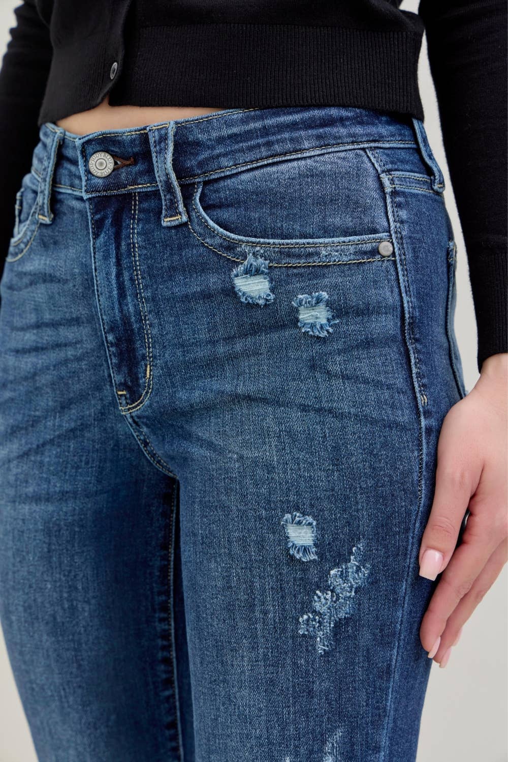 Judy Blue Hand Sand &amp; Destroy Bootcut