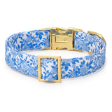 Blue Roses Spring Dog Collar