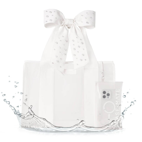 CaseMate Bow Ivory Pearl Beach Tote