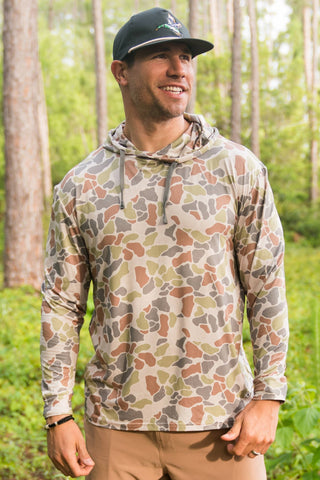 Burlebo Performance Hoodie Driftwood Camo