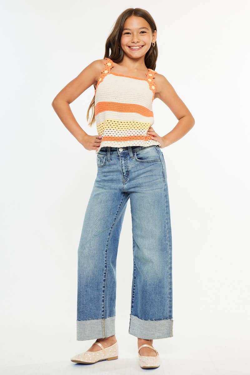 Kancan High Rise Wide Leg Jeans