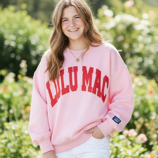 Lulu Mac Sweatshirt Pink & Red