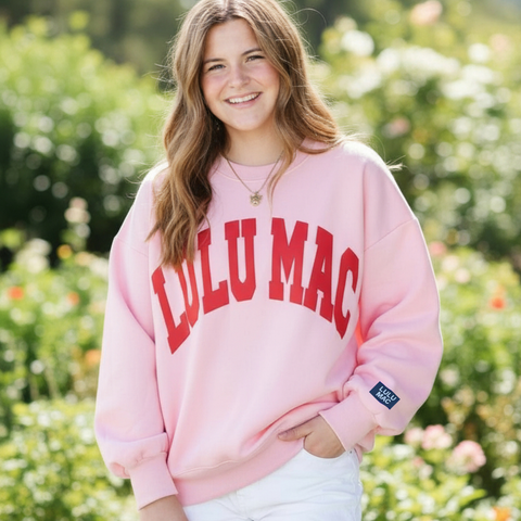 Lulu Mac Sweatshirt Pink & Red
