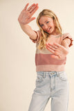 Stripe Puff Sleeve Sweater