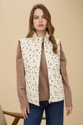 Travel On Floral Vest