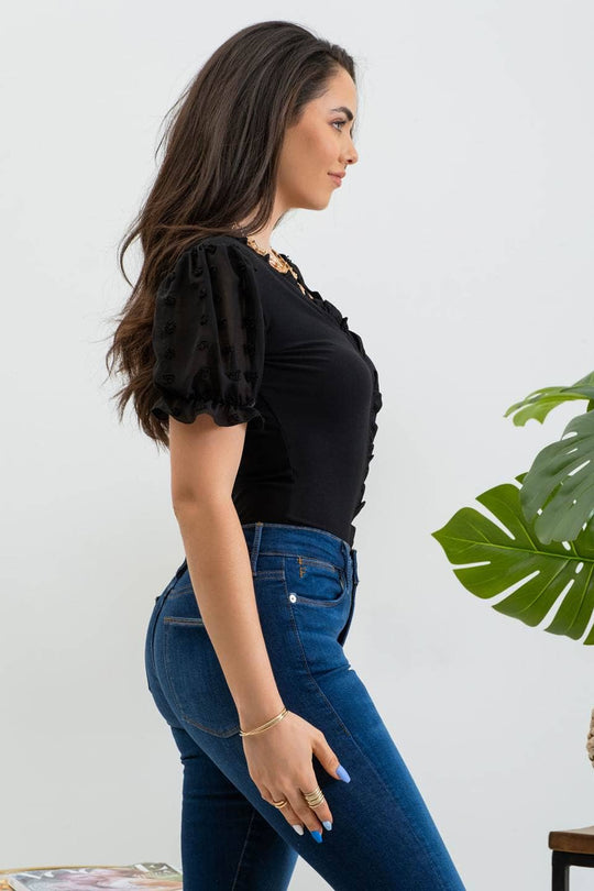 Here For You Ruffled Top