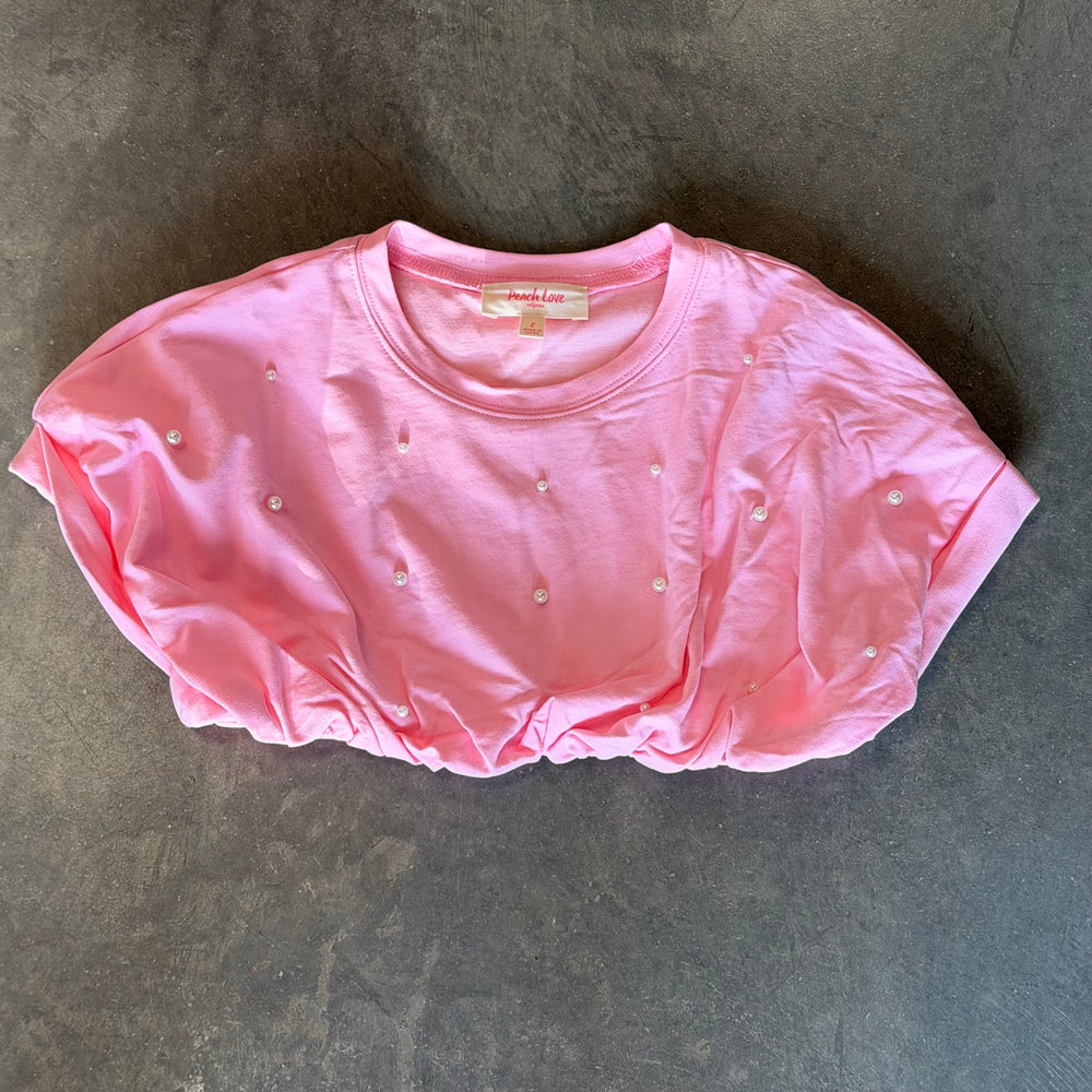 Pearl Detail Bubble Top