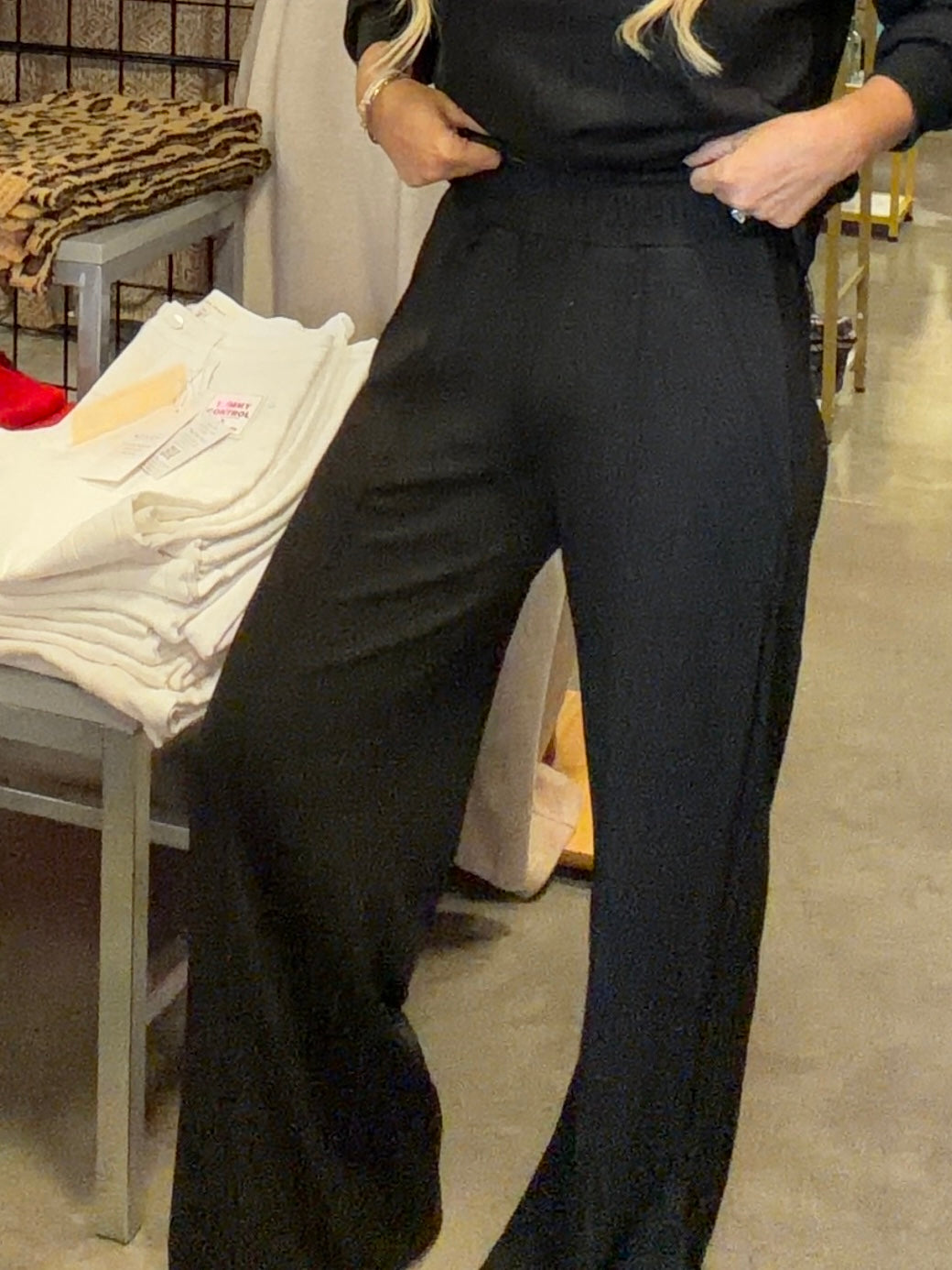 Simply Southern Sparkle Wide Leg Pants