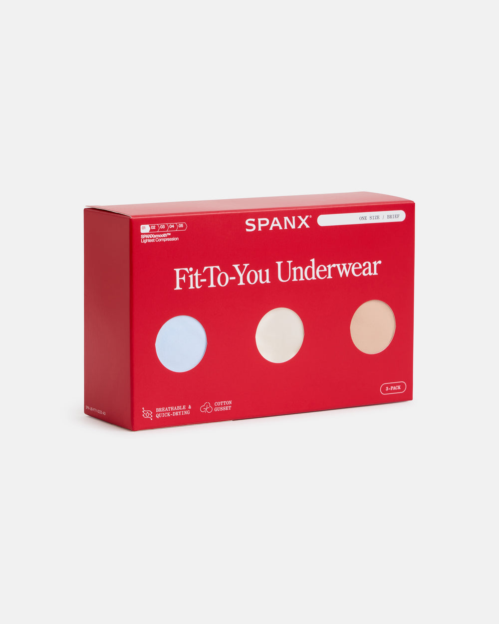 SPANXsmooth Fit-To-You Brief 3-pack Box