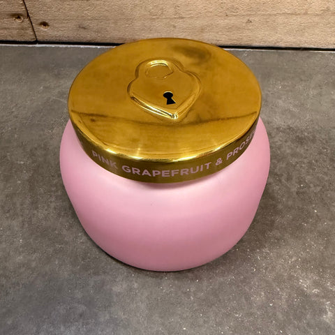 Pink Grapefruit & Prosecco Love Lock Candle 19 oz