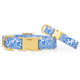 Blue Roses Spring Dog Collar