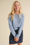 Wavy Loose Knit Sweater