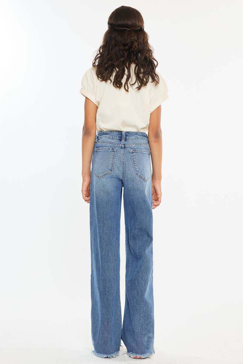 Kancan Tween Raw Hem Jeans