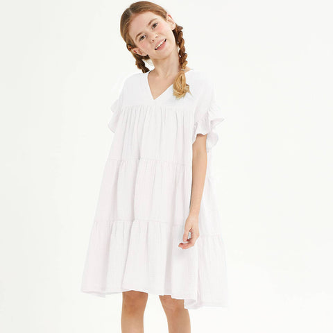 Tiered Gauze Dress