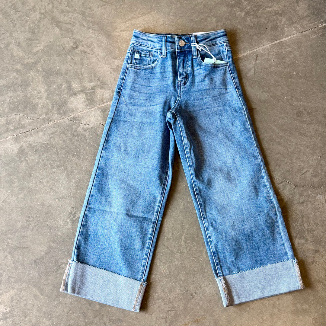 Kancan High Rise Wide Leg Jeans
