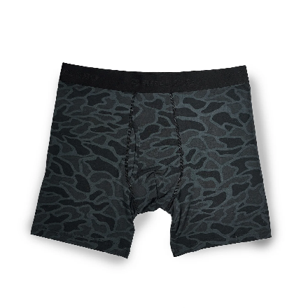 Burlebo Boxer Briefs - (3 pack) Black Camo, Mallards Flying In, &amp; Tiger Stripe Camo Wetland