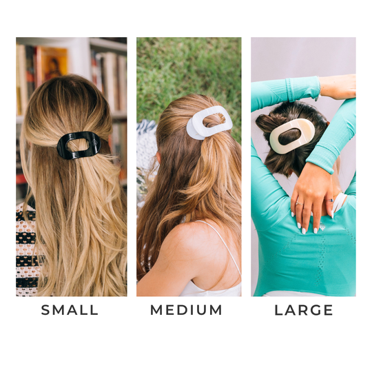 Teleties Round Flat Hair Clip