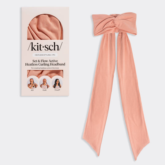 Set &amp; Flow Heatless Curling Headband - Terracotta
