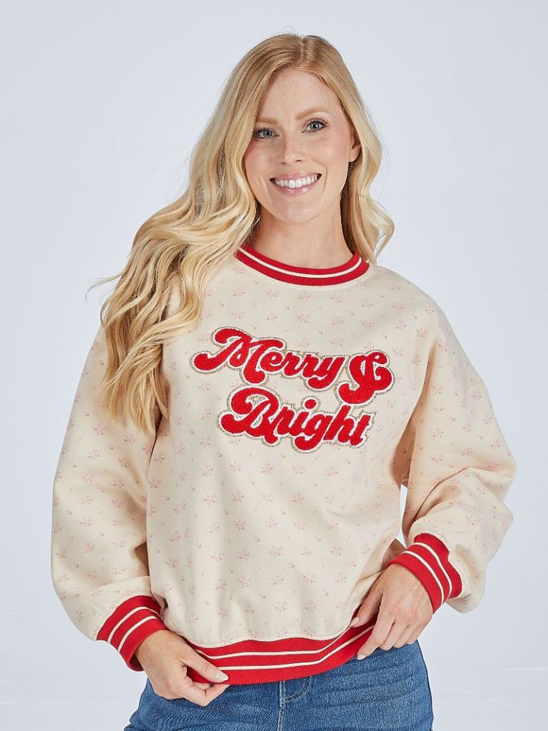 Simply Southern Merry &amp; Bright Sweatshirt