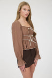 Dive In Bow Detail Top
