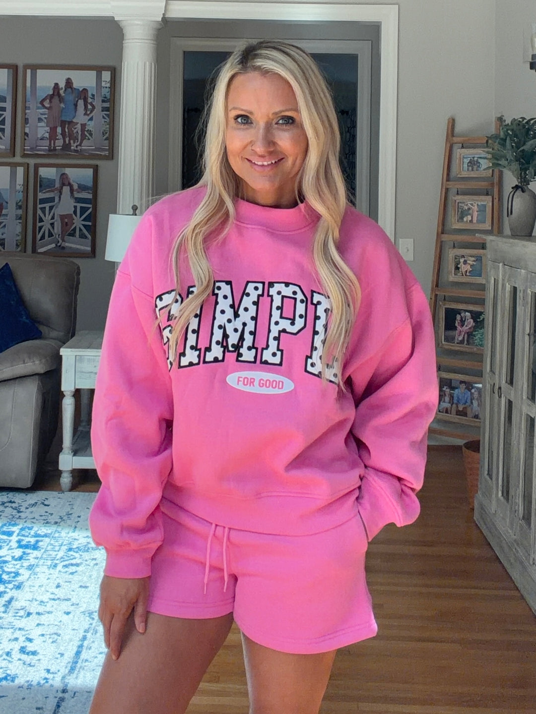 Simply Southern Polka Dot Mock Neck