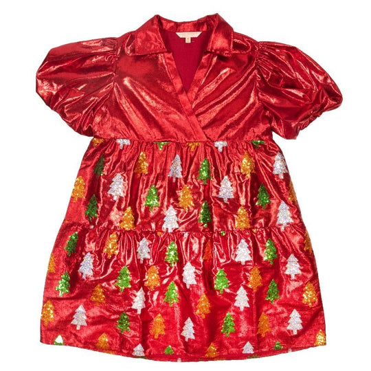 Simply Southern Sparkle Christmas Tree Dress