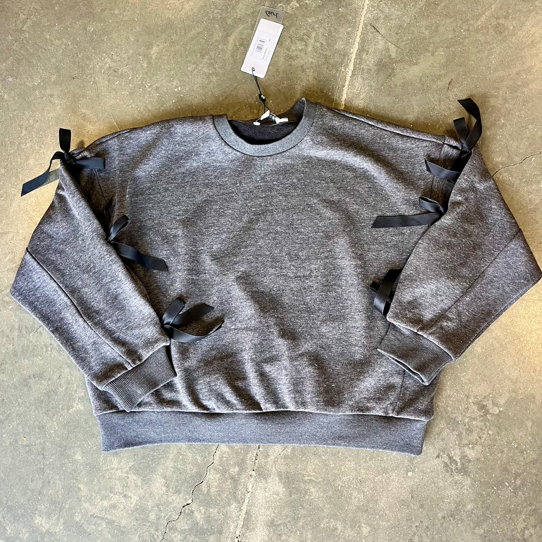 Charcoal Cutie Bow Top