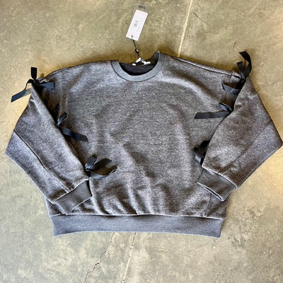 Charcoal Cutie Bow Top