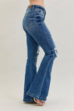 Judy Blue ButtonFly Distressed Flare