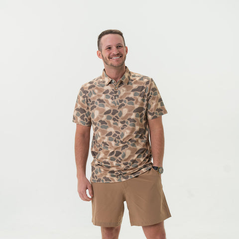 Burlebo Pintail Camo Performance Polo
