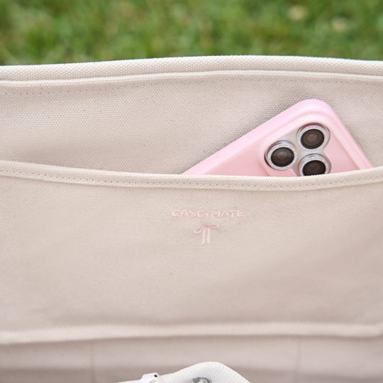Case-Mate Canvas Tote: Ballet Pink Bow