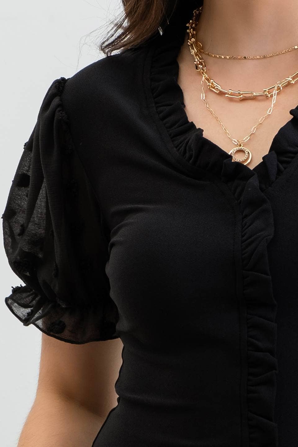 Here For You Ruffled Top
